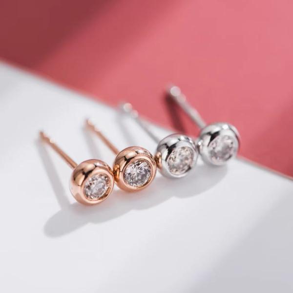 HPHT lab diamond diamonds earrings