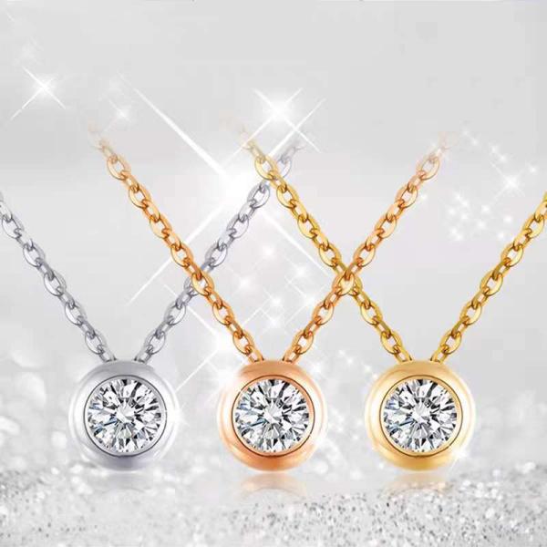 lab diamonds bubble pendant and necklace