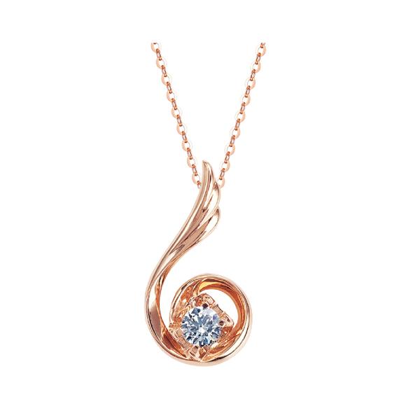 lab diamonds angel heart  necklace