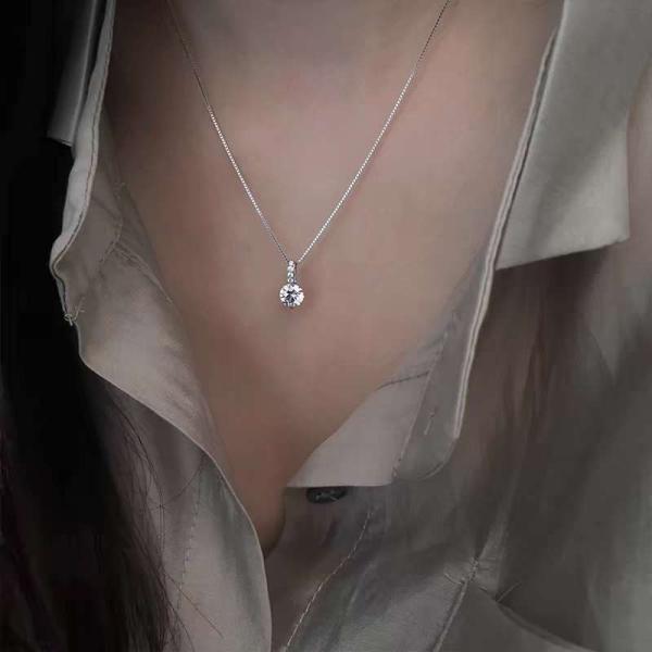 lab diamond necklace for girl