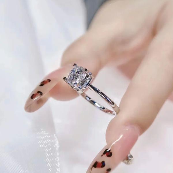 lab bull head diamond ring
