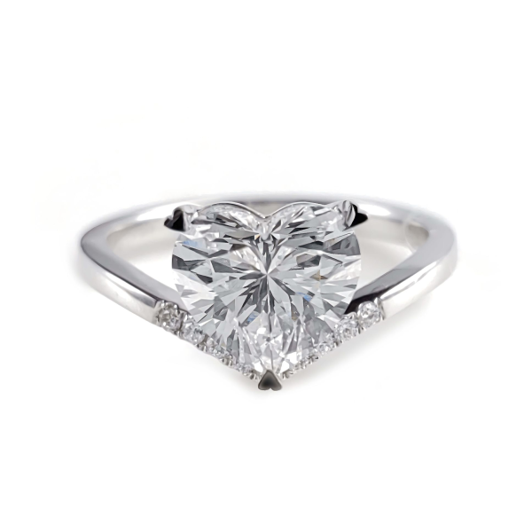 lab grown starlight heart shape diamond ring for women