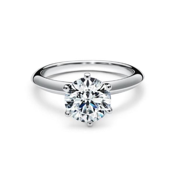 Six-prong set Lab-grown Diamond Ring