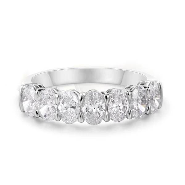 OvalCut Lab-Grown Diamond Ring In 18K White Gold