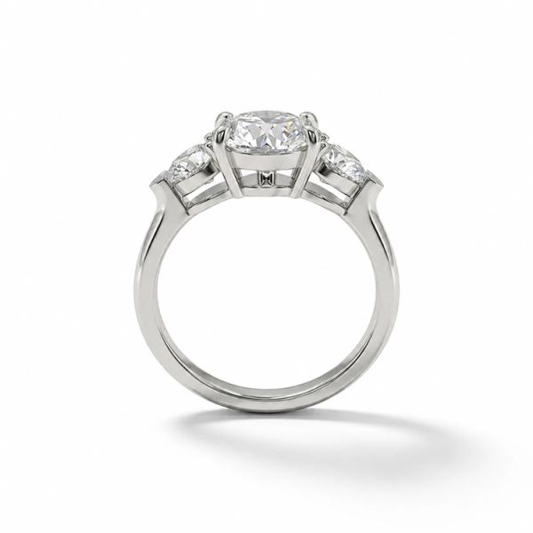Waterdrop Tri-Soul Stone Ring Lab grown diamond