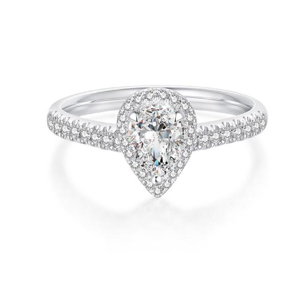 Lab-grown Diamond Waterdrop Rings
